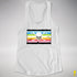 Queer Pride Pirate Flag Racerback Tank - White